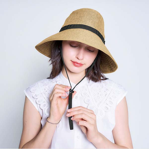 Sun Block LAB BEAUTY ツバ広ハイクハット ナチュラル【雑貨】 商品画像4