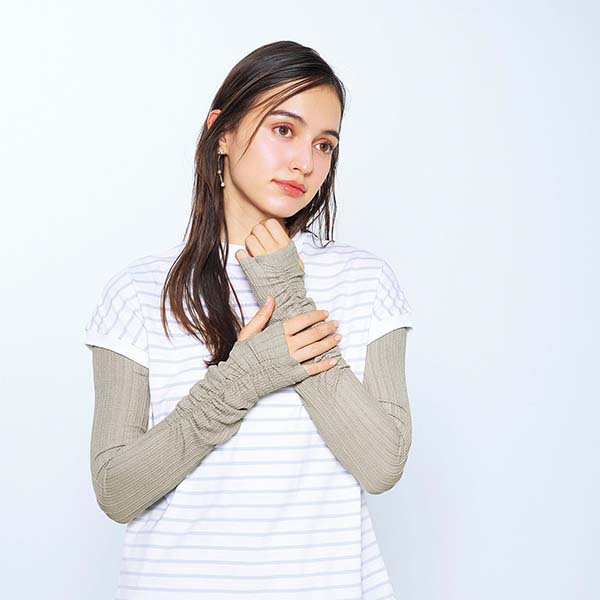 SunBlockLAB BEAUTY シャーリングアームカバー ベージュ【雑貨】　商品画像4