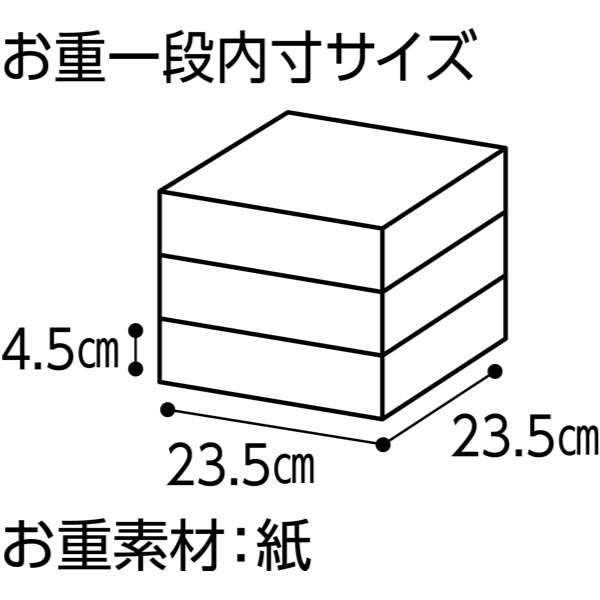 博多久松 厳選本格和洋折衷おせち 祝赤重【4〜5人前・48品目】【イオンのおせち】　商品画像5