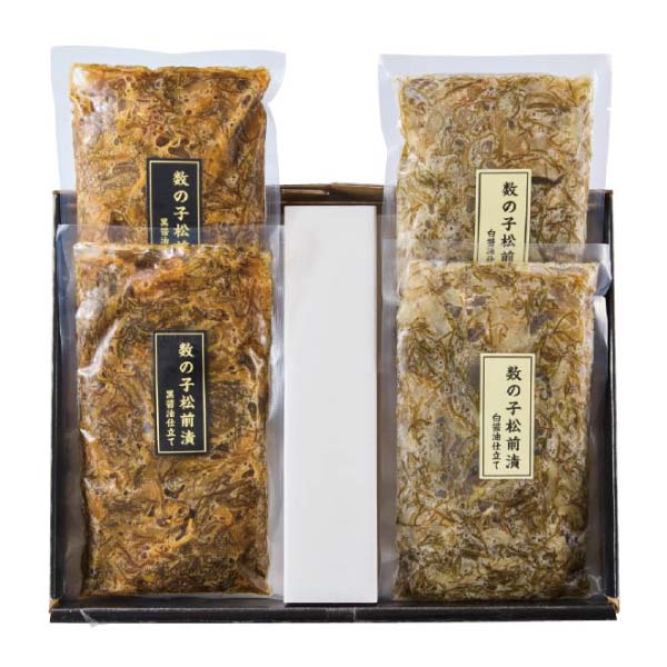 数の子松前漬(黒醤油仕立てと白醤油仕立て)【冬の贈りもの・お歳暮】　商品画像5