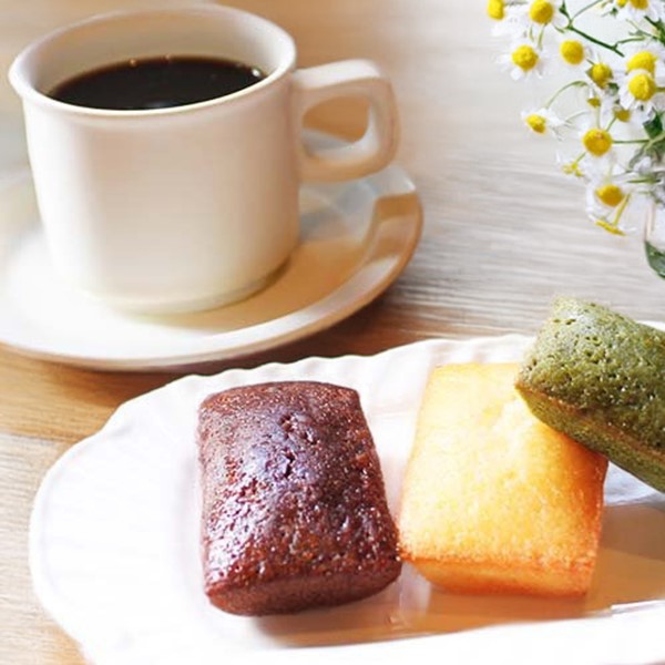 大阪府 ヒロコーヒー 自家焙煎コーヒー店の焼菓子コーヒーセット フィナンシェ・フィナンシェショコラ各2、オーガニックドリップコーヒー(いながわ・グァテマラ各12g4)等【ふるさとの味・近畿】　商品画像5