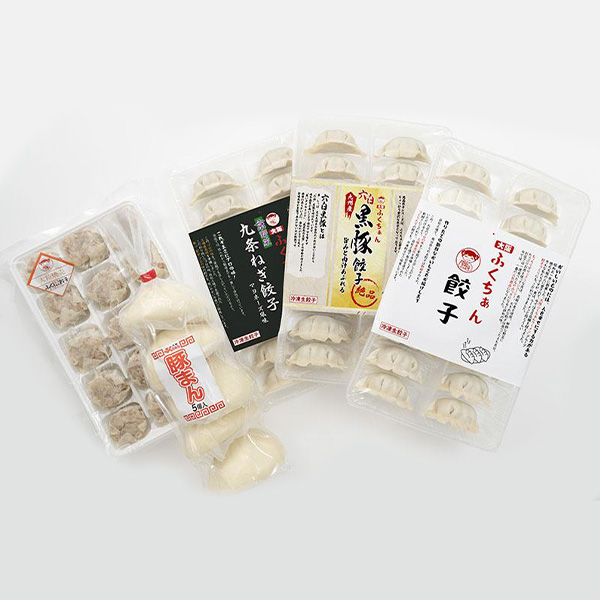 大阪ふくちぁん 餃子点心食べ比べ【A】セット 大阪ふくちぁん餃子・黒豚餃子・九条ねぎ餃子 各18g×36、豚まん130g×5、大粒焼売30g×15【NN】　商品画像5