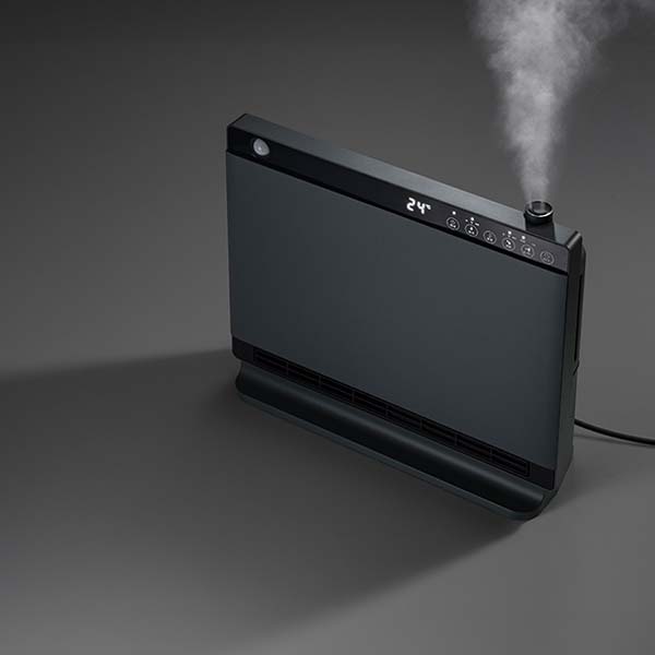 節電･室温センサー付 大風量ハイブリッド加湿セラミックヒーター ヒートワイドモイスト グレー [CH-T2563GY]【雑貨】　商品画像5