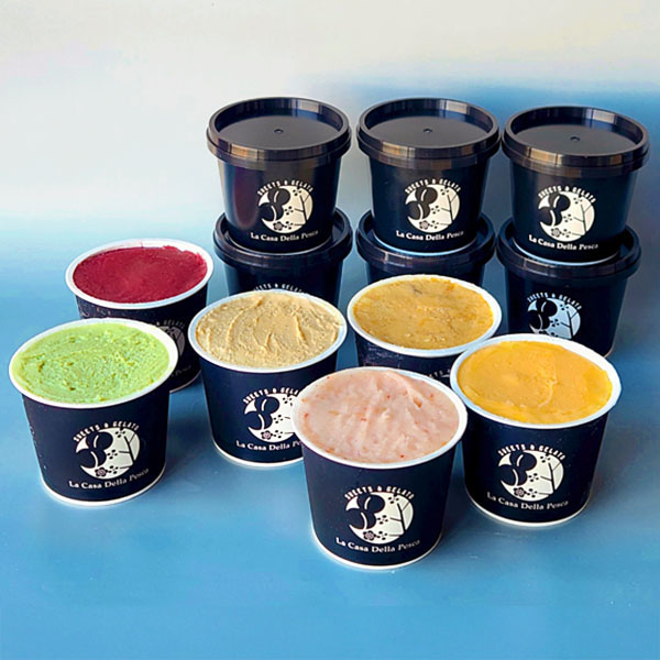 ピーチ専科ヤマシタ カフェラペスカ 6品種の桃＋オススメジェラート計12個【おいしいお取り寄せ】　商品画像5
