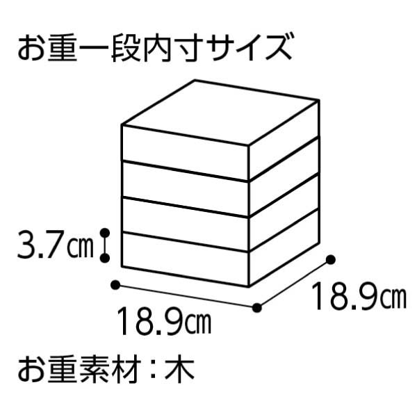 富山千里山荘 和洋与段重「寿春」【4〜5人前・67品目】【イオンのおせち】　商品画像5