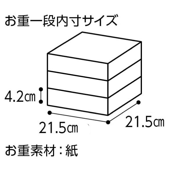 日本橋OIKAWA監修 宴 三段重【約3〜4人前・58品目】【イオンのおせち】　商品画像5