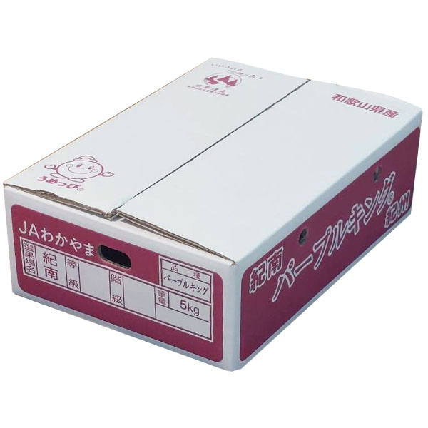 和歌山県産 JAわかやま(紀南地域本部)パープルキング(L〜3Lサイズ 5kg)秀品 L〜3Lサイズ 5kg(お届け期間:6月1日〜7月7日)【旬鮮便】【NN】 商品画像5