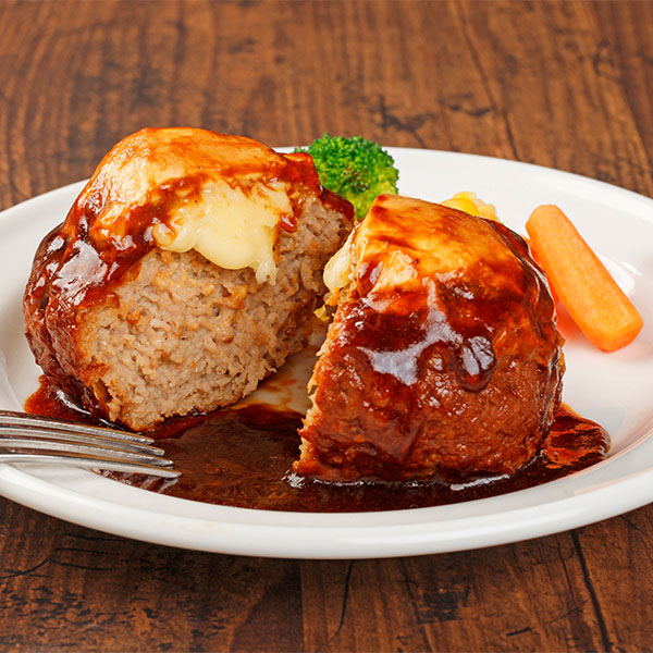 広島 福留ハム 肉厚ハンバーグデミグラス3個 チーズ3個セット【冬の贈りもの・お歳暮】【NN】　商品画像6