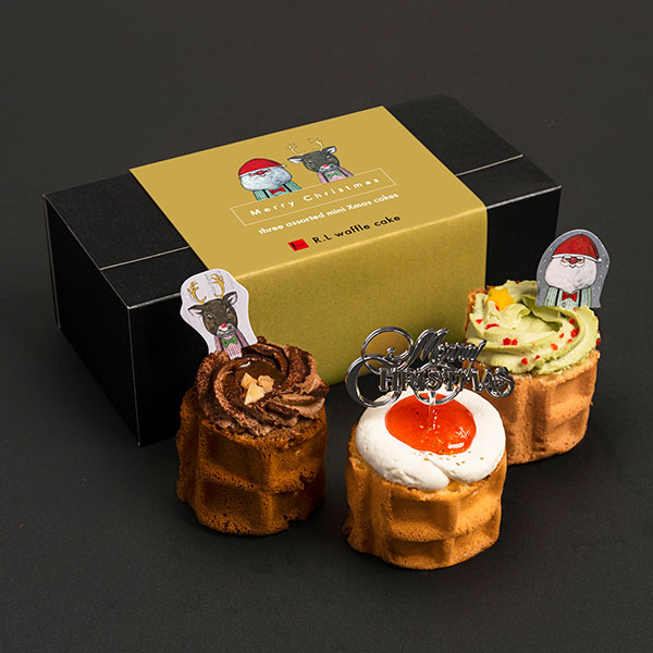 R.L waffle cake 3種のミニクリスマスケーキ 3種 各1個入【イオンのクリスマス】 商品画像6