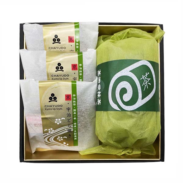 京都宇治 茶游堂 茶游堂ロールケーキ＆京・宇治どら焼き3個セット【年間ギフト】　商品画像6