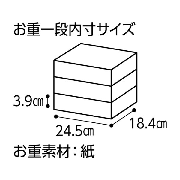 千賀屋 迎春おせち料理 和風三段重「天寿千」【4〜5人前・45品目】【イオンのおせち】 商品画像7