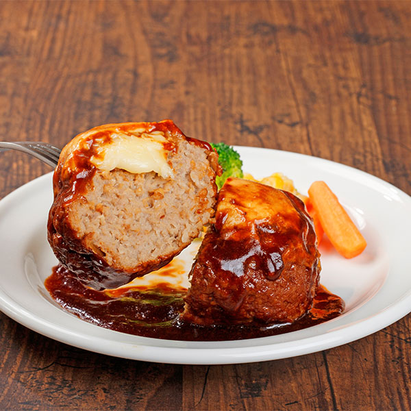 広島 福留ハム 肉厚ハンバーグデミグラス3個 チーズ3個セット【冬の贈りもの・お歳暮】【NN】　商品画像7