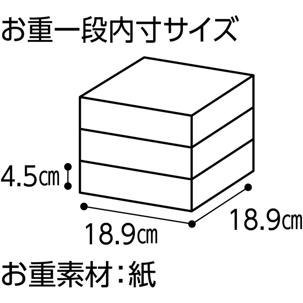 日本料理 なだ万 冷凍おせち三段「景福」【3人前・33品目】【イオンのおせち】　商品画像5