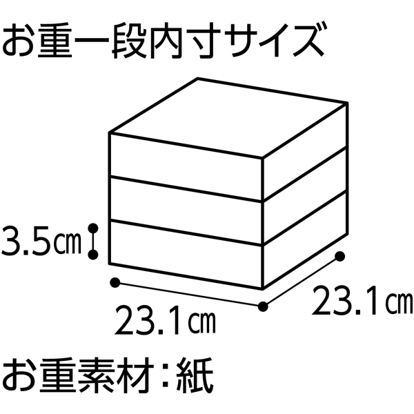 島の人 北海道海鮮和風三段重「あつもり」【4人前・50品目】【イオンのおせち】　商品画像9