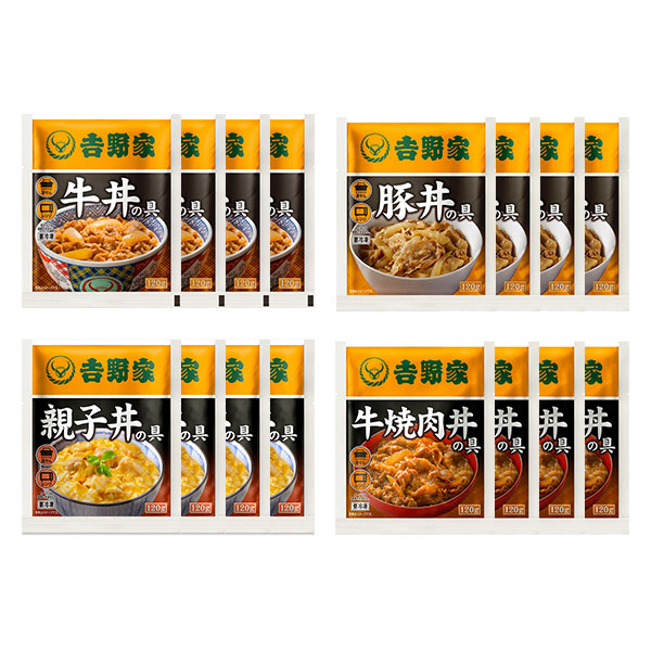 吉野家 丼の具4種セット 計16食(L7757)【吉野家まつり】【サクワ】　商品画像9