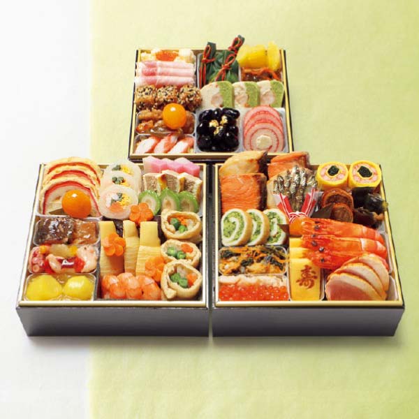 京・料亭わらびの里 和洋料亭おせち三段重【3人前・42品目】【イオンのおせち】　商品画像1