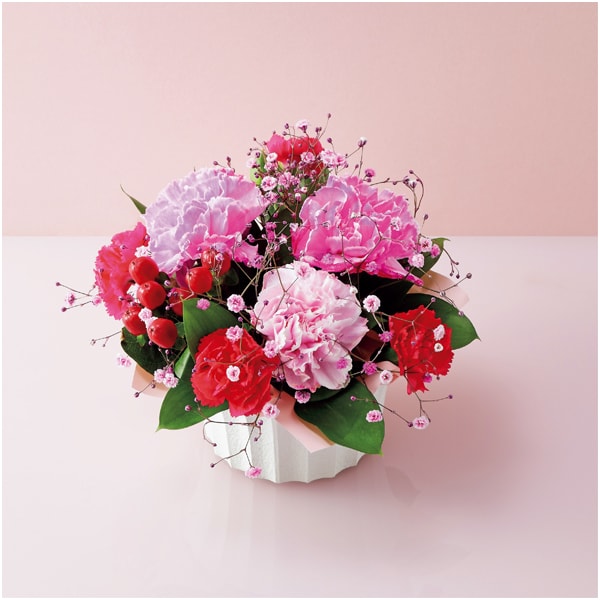 ケーアイ・フレッシュアクセス カーネーション推し色アレンジメント(ピンク)【母の日】　商品画像1