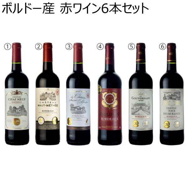 ボルドー産 赤ワイン6本セット【夏ギフト・お中元】[GB-RR6]　商品画像1