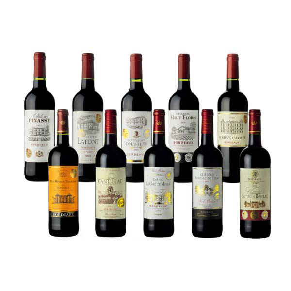 ボルドー産 赤ワイン10本セット【冬の贈りもの・お歳暮】[SB-RR10] 飲料・酒【イオン特選お歳暮】