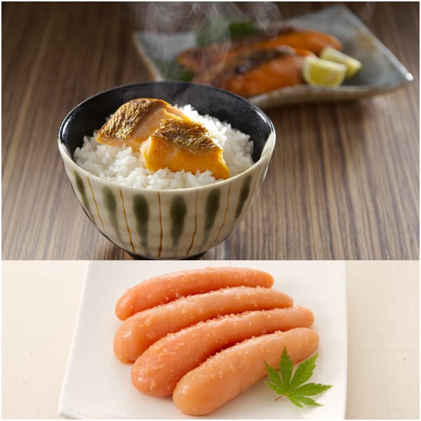 博多・福さ屋 味楽セット(明太子・鮭腹身明太漬け詰合せ)【父の日】　商品画像1