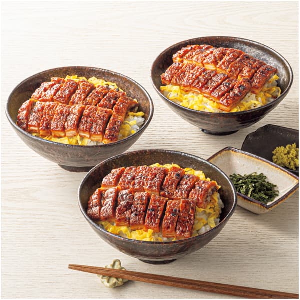 まんてんや 手焼きうなぎ使用 ひつま武士どん3個【父の日】　商品画像1