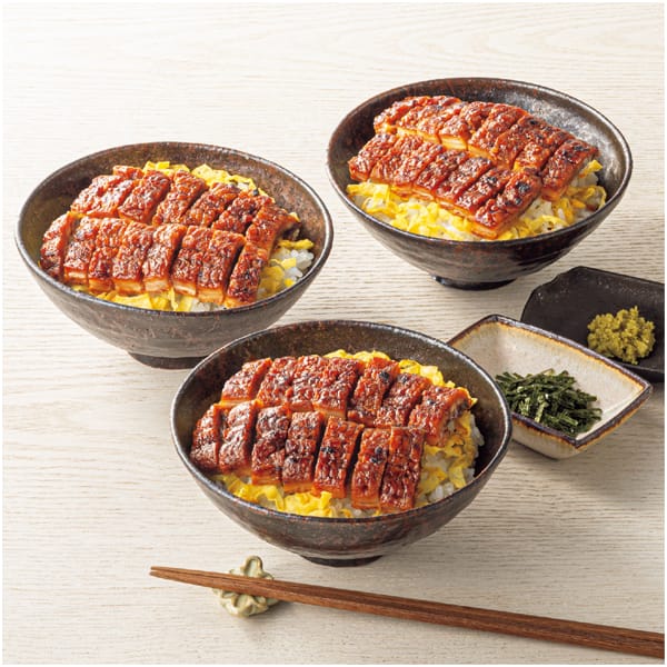 まんてんや 手焼きうなぎ使用 ひつま武士どん3個【父の日】 商品画像1