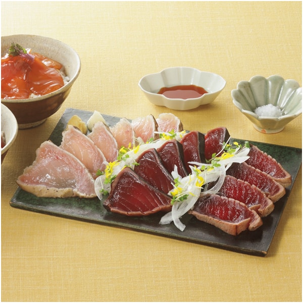 明神水産 鰹と鮪を楽しむ詰合せ〜藁焼きたたきとどんぶり〜【父の日】　商品画像1