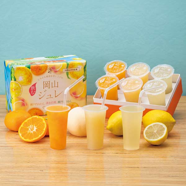 敷島堂 岡山ジュレ3種アソート 6本入【夏の贈りもの・お中元】　商品画像1