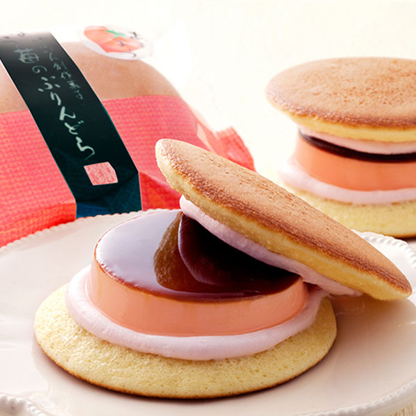 菊家 ゆふいん創作菓子あまおう苺のぷりんどら 4個入【おいしいお取り寄せ】　商品画像1