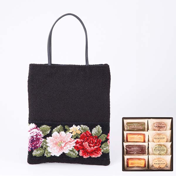 和歌山県産シェニール織＆スティックケーキ 和歌山県シェニール織手提げ＆ガトーセレクション [PAN-09]【母の日】　商品画像1