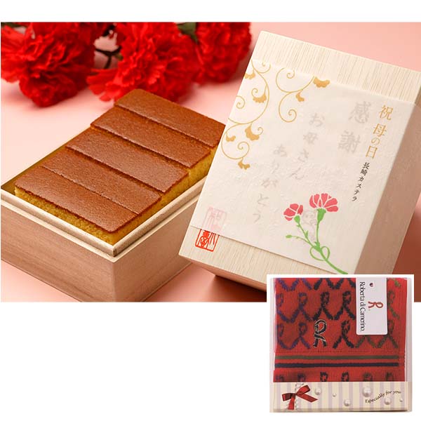 ロベルタ 長崎和泉屋母の日カステラ＆ロベルタハンカチ [HA-004]【母の日】　商品画像1