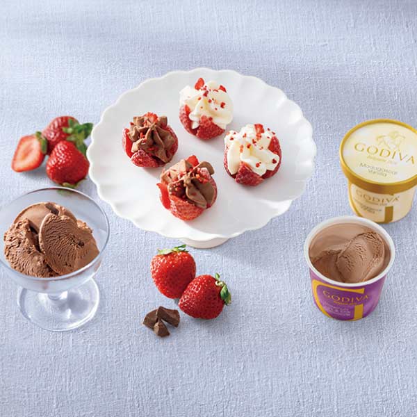 ゴディバ カップアイス&あまおう苺ショコラアイス10個入【夏の贈りもの・お中元】[210999]　商品画像1