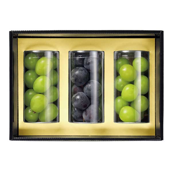 岡山県産 岡山のぶどう2種(シャイン、ピオーネ)3本セット(お届け期間：7/5〜8/15)【夏の贈りもの・お中元】　商品画像1