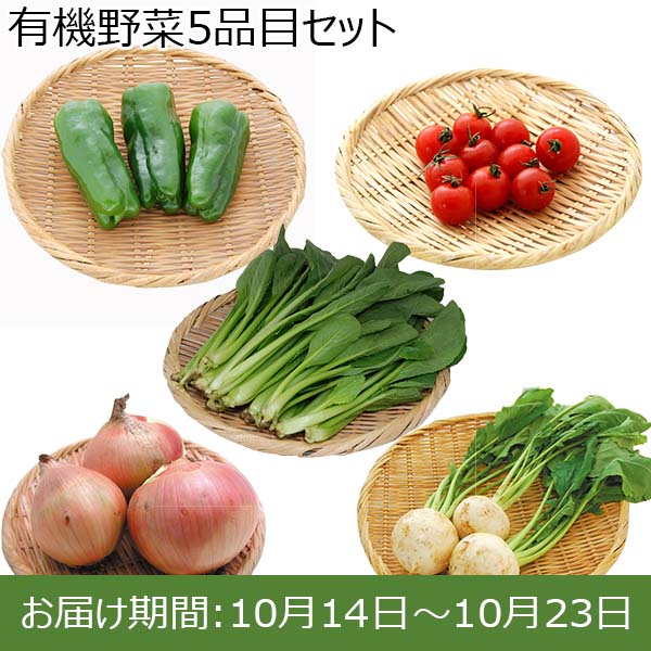 有機野菜5品目セット【限定100点】【お届け期間：10月14日〜10月23日】【お買い得セール9月】　商品画像1