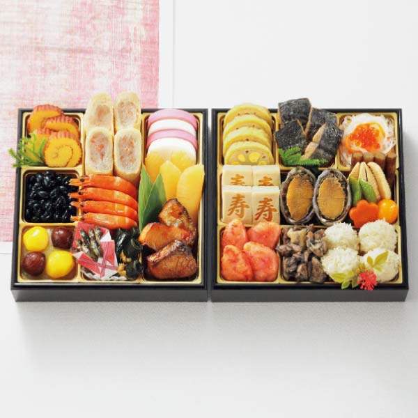 トップバリュ 和風二段重「和」(なごみ)【2〜3人前・28品目】【イオンのおせち】　商品画像1