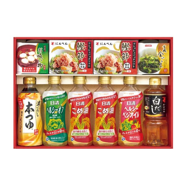にんべん＆日清オイルバラエティギフト【冬の贈りもの・お歳暮】[MAI-50] 調味料・佃煮・練り物【イオン特選お歳暮】