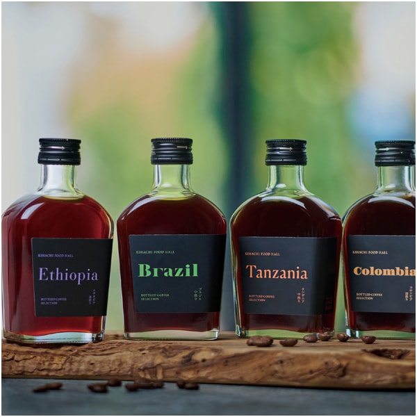 KIHACHI FOOD HALL ボトルドコーヒーセレクション ブラック4種4本入【父の日】　商品画像1
