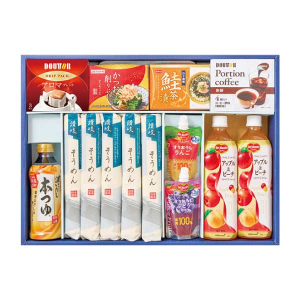 そうめん＆飲料バラエティギフト【夏の贈りもの・お中元】[KSI-60AS]　商品画像1