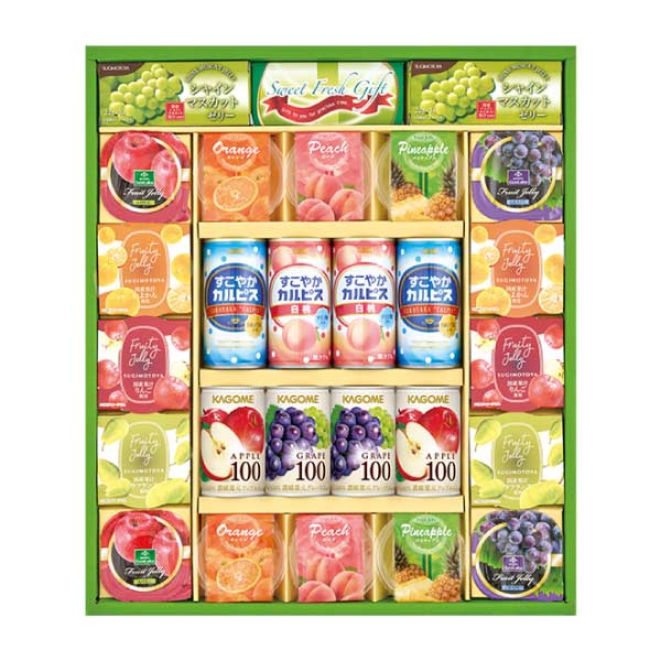 ゼリー＆果汁飲料バラエティギフト【夏の贈りもの・お中元】[SKD-45AW]　商品画像1