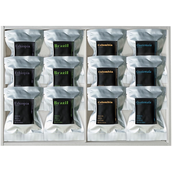 KIHACHI FOOD HALL フリーズドライコーヒーセレクション4種12個入【父の日】 商品画像1