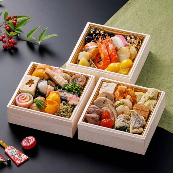 赤坂あじさい 「雅」4.7寸三段重【2人前・36品目】【イオンのおせち】　商品画像1