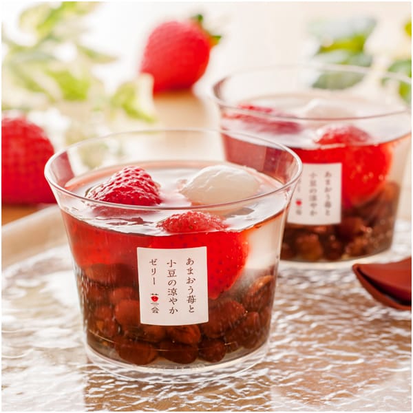 苺一会 あまおう苺と小豆の涼やかゼリー【父の日】 スイーツ 苺一会 あまおう苺と小豆の涼やかゼリー【父の日】 スイーツ