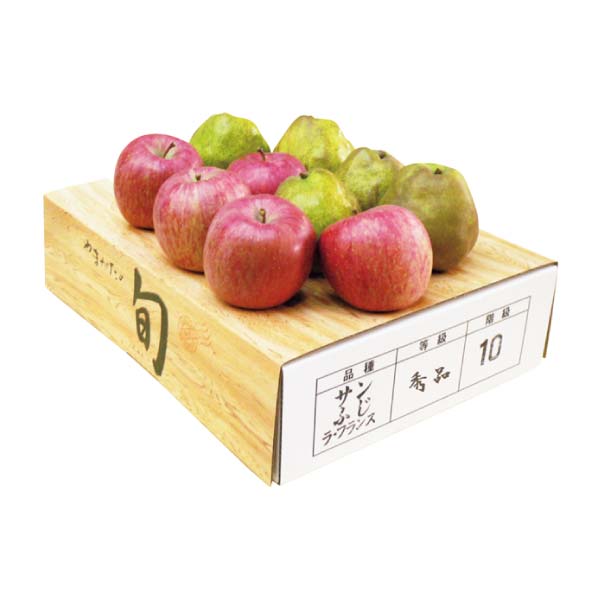 山形県産 ラ・フランス2L5個・りんご2L5個(お届け期間：11/11〜12/23)【冬の贈りもの・お歳暮】　商品画像1