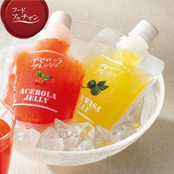 アセローラフレッシュ アセローラ飲むゼリー＆シークヮーサー飲むゼリーセット【夏ギフト・お中元】　商品画像1