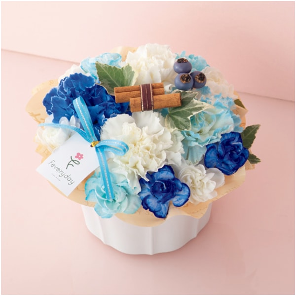 welzoFLOWER カーネーションアレンジ「ブルーベリーパフェ」【母の日】 商品画像1