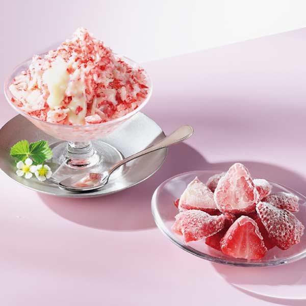 宮城県産 フローズンカットいちごとふわゆき氷苺(削りいちご)セット(お届け期間：7/1〜8/15)【夏の贈りもの・お中元】　商品画像1