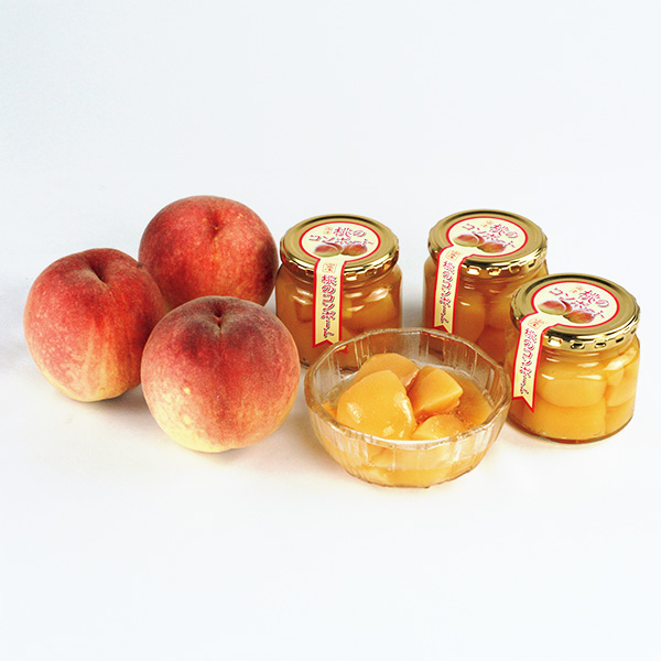福島県産 あかつき桃と桃コンポートセット(お届け期間：7/25〜8/15)【夏の贈りもの・お中元】　商品画像1