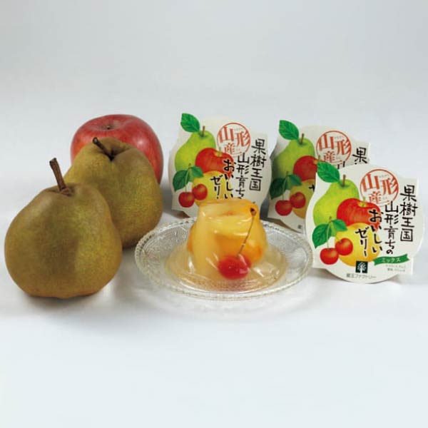 山形県産 ラ・フランス、サンふじと果実ごろごろミッスクゼリー詰合せ(お届け期間:11/15〜12/31)【冬の贈りもの・お歳暮】 商品画像1