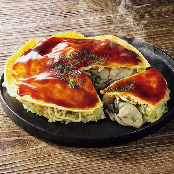 みっちゃん総本店 広島流お好み焼 そば入・カキ入2種4枚セット【夏の贈りもの・お中元】[GGD14]　商品画像1