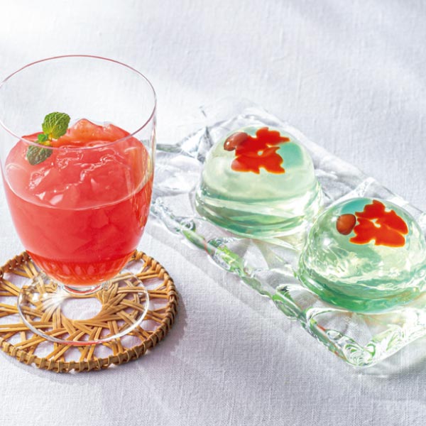宗家 源吉兆庵 金魚・飲むぜりぃ すいか詰合せ【夏の贈りもの・お中元】[KS-28]　商品画像1